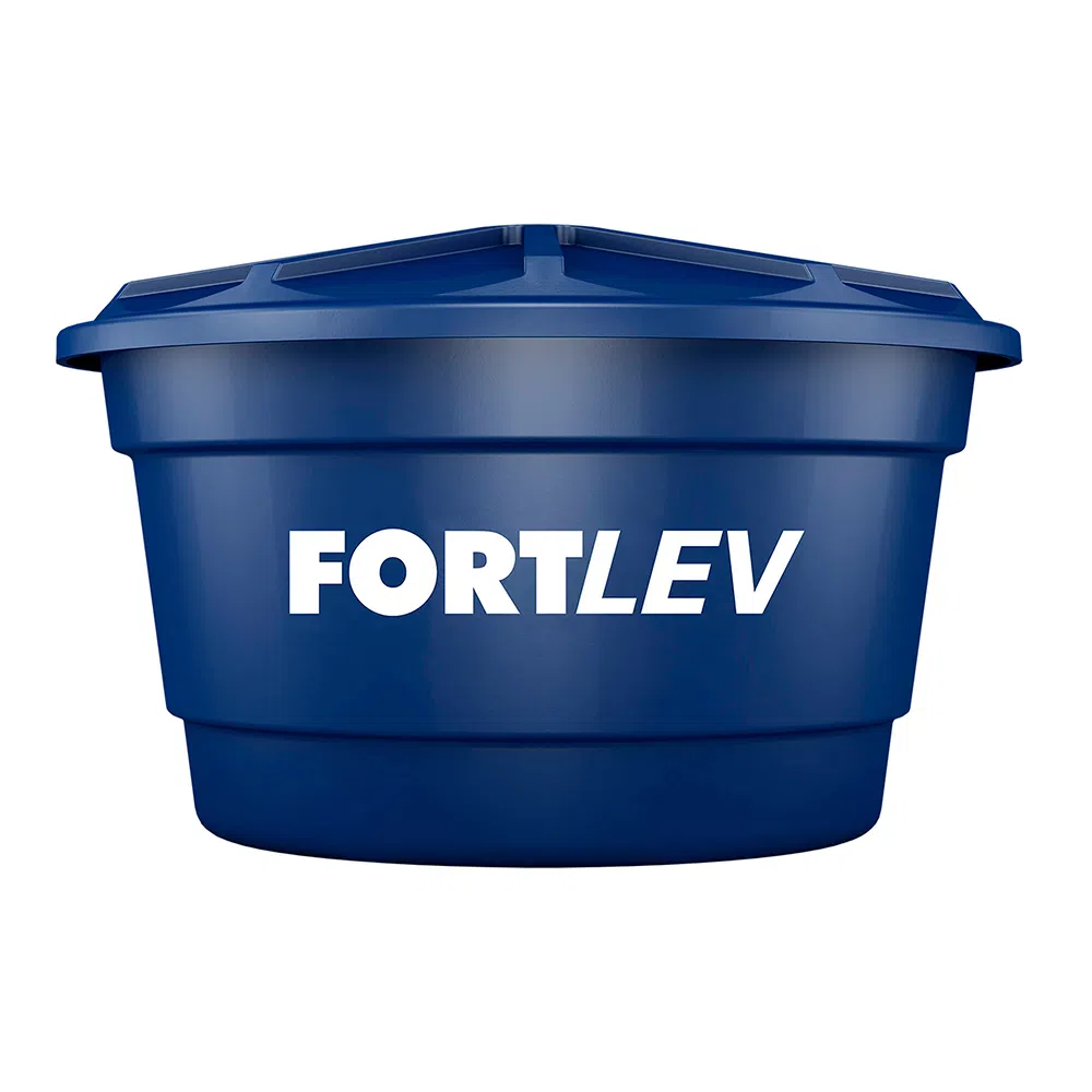 Caixa D´água Polietileno com Tampa Azul 1000L - Fortleve